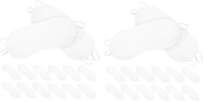 Wegwerp Oogmaskers - Slaapmaskers Blinddoeken - Ontspannen Slapen - Ademend Polyester Materiaal - 19 x 8 cm - Wit