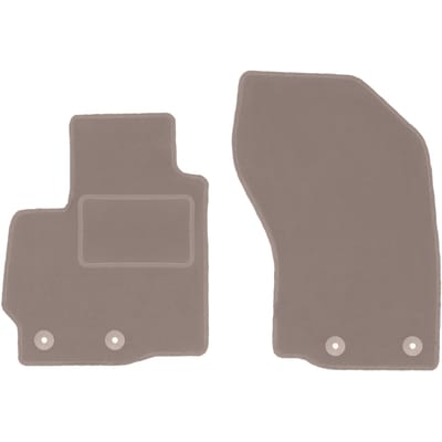 Beige voormatten voor: Mitsubishi Outlander II crossover (2006-2013)