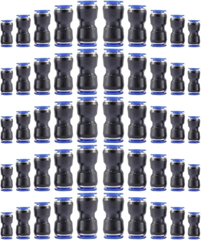 Lucht Snelkoppelingen - Perslucht Fittingen - Werkplaats Gebruik - 50 Stuks Set - Diverse Maten