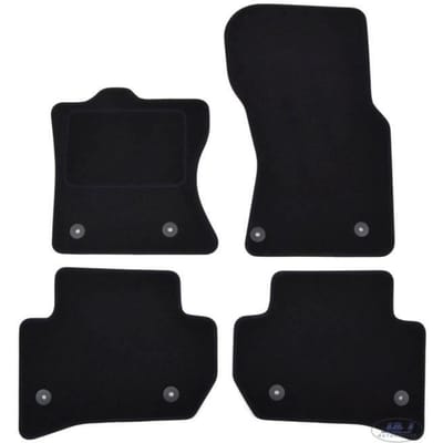 J&amp;J AUTOMOTIVE | Tapis De Sol Noir Velours Sur Mesure Pour Jaguar Range Rover Velar depuis 2017 zwart