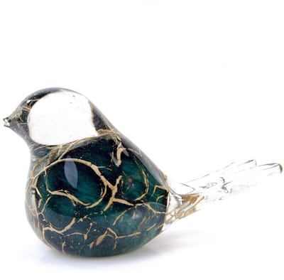 Loranto - Mini Urn Vogel - Groen bladgoud - Kleine Urn - Vogeltje