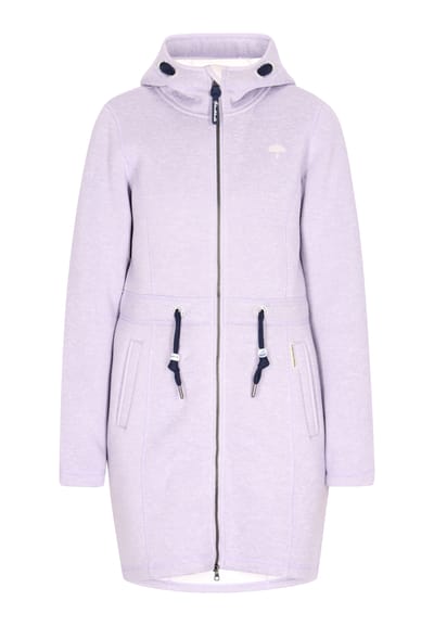 Schmuddelwedda Gebreide fleece jas Dames Grijsviolet gemêleerd