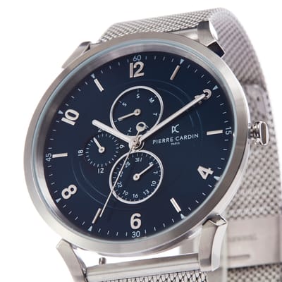 Pierre Cardin Pigalle Boulevard CPI.2028 Horloge - Staal - Zilverkleurig - Ø 44 mm