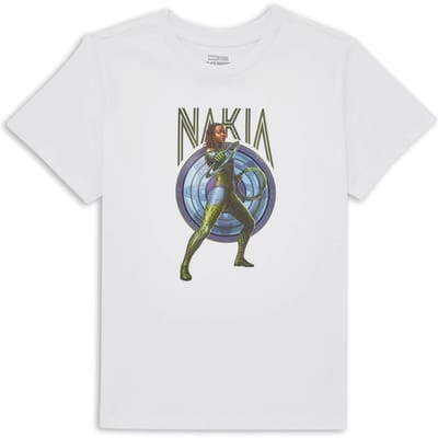 Wakanda Forever Nakia Kids' T-Shirt - White - 98/104 (3-4 jaar)