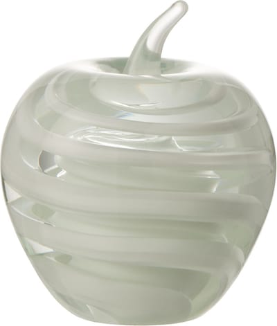 J-Line presse-papier Appel - glas - wit - large