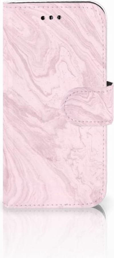 Samsung Galaxy A3 2017 Bookcase Marble Pink - Origineel Cadeau Vriendin
