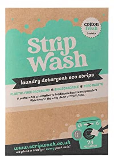 Strip Wash Laundry Strips 24 Pack Cotton Fresh - Ecoliving