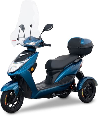 Retelli Conforto - scootmobiel - blauw - actieradius 150 kilometer - 72v/60ah - inclusief rijklaar maken & bezorging - rijden zonder helmplicht en rijbewijsplicht