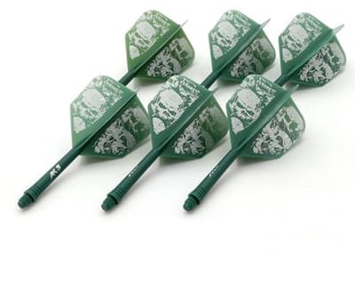 6 Stuks Geïntegreerde Dart Shafts en Flights met Exclusief Patroonontwerp