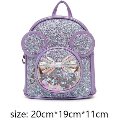 Schattige Kinderrugzak Mode Pailletten Kleuterrugzakken voor Baby Meisjes Cartoon Muis Casual Rugzak Prinsessen Tas Meisjes Cadeaus