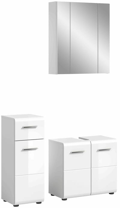 IJs badkamercombinatie wit hoogglans MDF TZ wit NB - 32x105x185cm