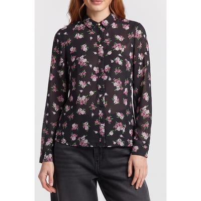 GUESS  Eco Ls Clouis Shirt Ditzy Peonies Print Taglia: XS | Magliette intime Outlet | Donna