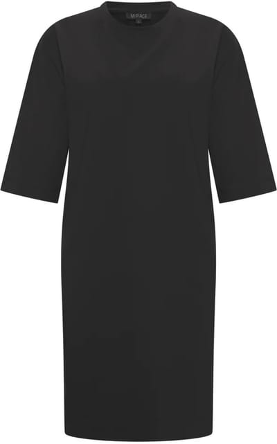 MI PIACE - Bonded Travel Jurk Midi 202682 Black - Maat : L