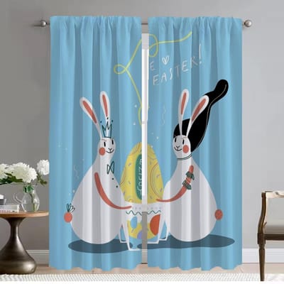 Paasviering Anti-muggen Gordijnen voor Camera Elegante Kamergordijnen 2 Stuks Scheidingswand Halloween Decoratie Shades Woonkamer W50xH70cmx2pcs-CL gray
