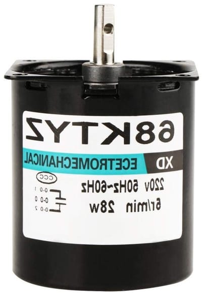 Permanent Magnet Synchronous Motor 28W voor Instrumenten, Automatisering en Lijpmachines - 5-80r/min, CW/CCW, 5RPM