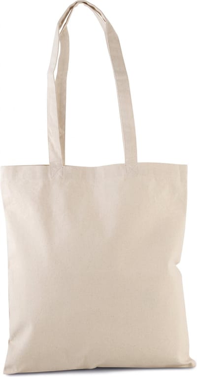 Kimood Klassieke shopper van biologisch katoen KI0262 - Natural - One size