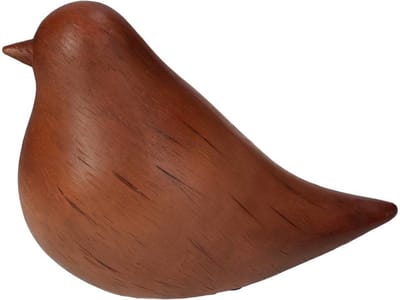 Ornament Vogel Bruin 15x8x11cm