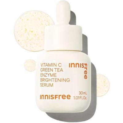 Sérum Tonifiant Éclaircissant Taches Sombres à l'Enzyme de Thé Vert et à la Vitamine C - Innisfree (30ml, 1 Pièce) white