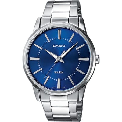 Casio Heren Casio Collection horloge MTP-1303PD-2AVEG - Horloge - Staal - Zilverkleurig - 40 mm