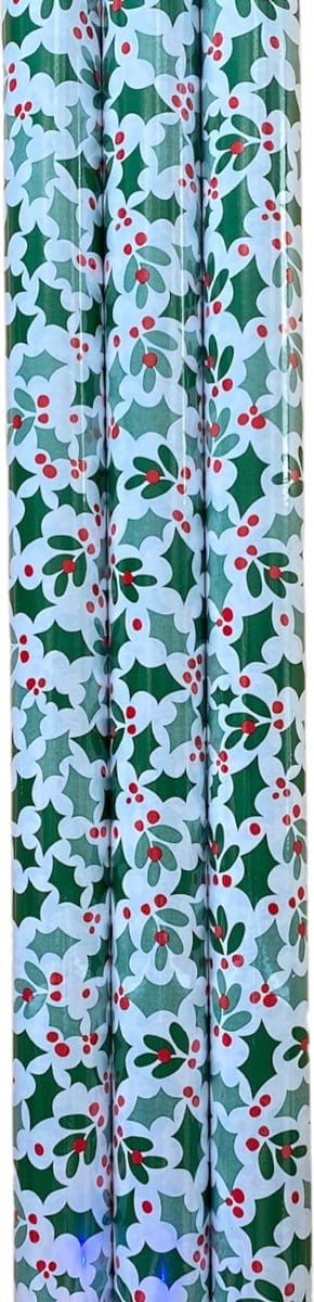 FESTIVE GIFTS Inpakpapier - Cadeaupapier - 200 x 70cm - 3 rollen - Kerst - Luxe Cadeauverpakking - Kleurrijk