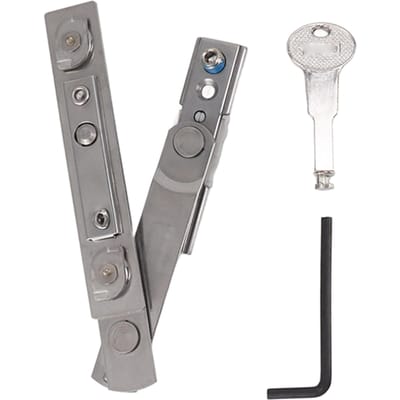 Charnière de fenêtre à crémone cachée Acier inoxydable Charnières à friction Pièces de rechange pour fenêtre Fente 23 mm 14mm Slot Width
