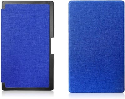 Tablethoes met Penhouder - Beschermhoes E-reader - Bescherming Onderweg - Automatische Slaap/Waakfunctie - 7.3 Inch - Blauw