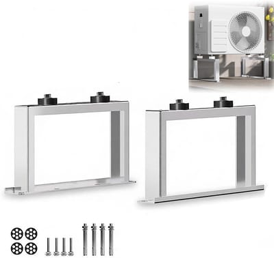 Airco Ondersteuning - Condensor Frame - Apparaat Stabiliseren - Roestvrij Staal - 150 kg Draagkracht - Zilver