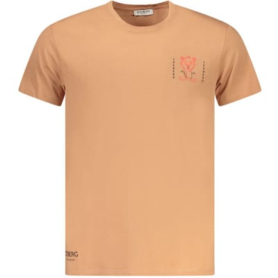 Iceberg Marrone Katoenen Heren T-Shirt