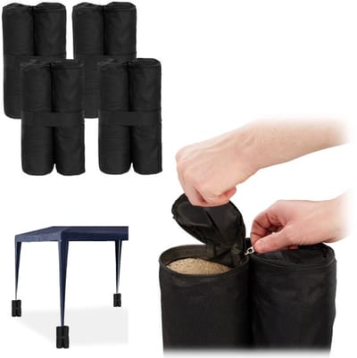 Doodadeals® Partytent Gewichten – 4 Stuks – Verzwaring voor Partytent en Paviljoen - Partytent Onderdelen -Zwart