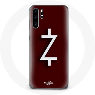 Hoesje voor Huawei P30 Pro Ozark Seizoen 4 Logo Z Wit Rode Achtergrond