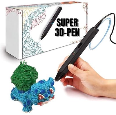 SCH® 3D Pen Starterspakket - 3D Pen - Zwart - 11cm x 22cm x 6cm
