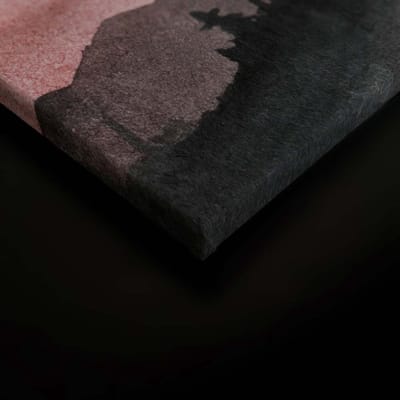 Canvas print DD120294 Mountain Paint 2 A.S. Création 0,9 x 0,6 m Roze Kantoor Hal/Gang Keuken Slaapkamer Woonkamer