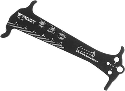 Dailygoods - Kettingslijtage-indicatortester voor Fietskettingen, Zwart