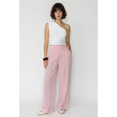 Brede Pijpen Pull-On Broek
