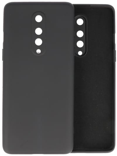 Hoesje Geschikt voor de OnePlus 8 - Fashion Color Backcover Telefoonhoesje - Zwart