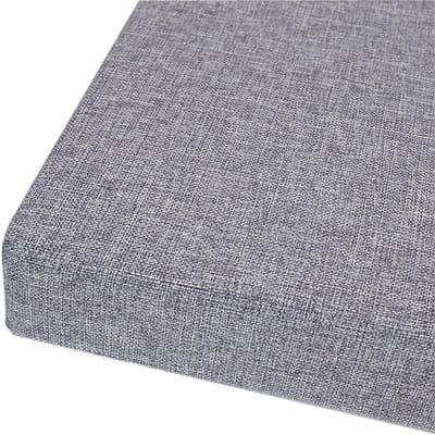 Bankkussen Set - Zitkussens - Comfortabel Zitten - Hoge Dichtheid Spons - 90 x 50 cm - Lichtgrijs
