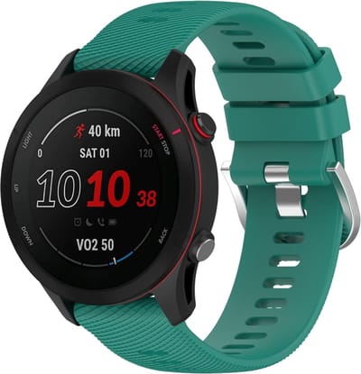 Siliconen bandje - geschikt voor Huawei Watch GT 2 42 mm / GT 3 42 mm Active / Elegant / GT 3 Pro 43 mm en Polar Ignite 2 / 3 / Pacer / Unite - groen