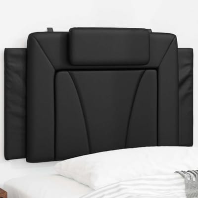 vidaXL - Hoofdbordkussen - "Viana" - 90 - cm - kunstleer - zwart