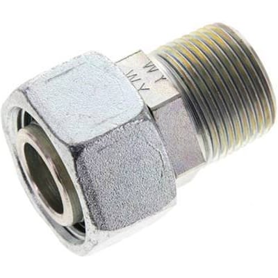 22L & 3/4'' NPT Verzinkt Stalen Rechte Draaidoorvoer Buitendraad 160bar Verstelbaar ISO 8434-1