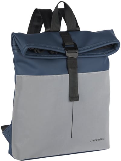 New Rebels Bowie Los Angeles Navy 7L Rugtas Rolltop Reflectie Waterafstotend