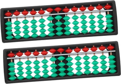 Plastic Abacus - Telraam Kralen - Kinderen Leren Rekenen - Bevordert Hand Oog Coördinatie - 20.5 x 6 cm - Multicolor