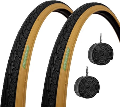 Fietspanden Set - Banden en Binnenbanden - Stadsverkeer Fietsen - Inclusief Italiaanse Ventielen - 700x35C - Zwart