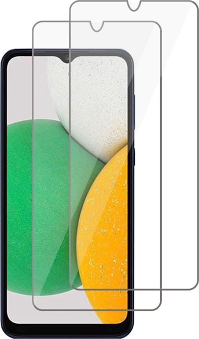 Screenprotector geschikt voor Samsung Galaxy A03 Core - Gehard Glas Beschermglas Tempered Glass Screen Protector - 2 Stuks