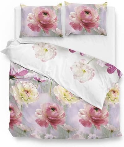 Zo!Home Joan - Dekbedovertrek - Tweepersoons - 200x200/220 cm + 2 kussenslopen 60x70 cm - Pink