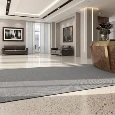 Floordirekt Vuilvangmat Hong Kong - Veelzijdig Inzetbaar - Antislip - Grijs - 67 x 100 cm - Stevig & Onderhoudsvriendelijk voor Binnen & Entree