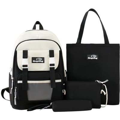 Sac à dos pour élèves de l'école primaire Nouveau Grande capacité Ensemble de quatre pièces Sac d'école Sac de soutien scolaire Sac à dos étudiant à la mode