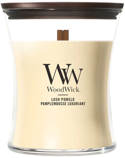 WoodWick Hourglass - Lush Pomelo - Medium Geurkaars - 60 branduren