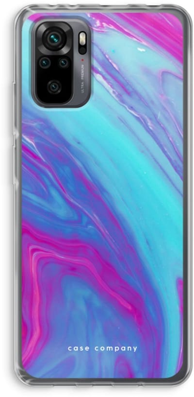 Case Company® - Hoesje geschikt voor Xiaomi Redmi Note 10 Pro hoesje - Zweverige regenboog - Soft Cover Telefoonhoesje - Bescherming aan alle Kanten en Schermrand