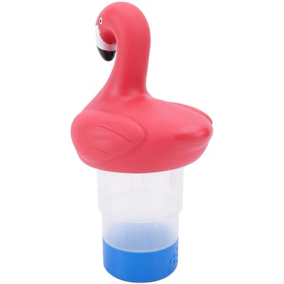 Cl2 Flotteur Flamant rose pour tablettes 3 pouces Spa Bain à remous Piscine Pliable Mini Distributeur flottant red