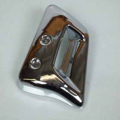 Paire d'écopes de radiateur chromé pour mobylette Peugeot 103 RCX Phase 2 Neuf